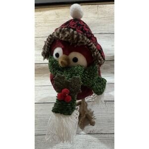 Target Wondershop Featherly Friends Bird Cousin Eddie Red Knit Hat & Scarf Tub37